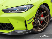 Load image into Gallery viewer, AutoTecknic Front Bumper Dry Carbon Canard Set - G80 M3 | G82 M4