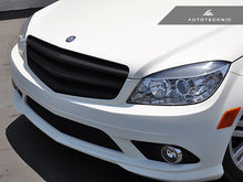 Load image into Gallery viewer, AutoTecknic Stealth Black Front Grille - Mercedes Benz W204 C-Class Sedan 2008-2013