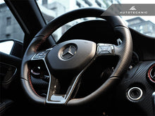 Load image into Gallery viewer, AutoTecknic Carbon Fiber Steering Wheel Trim - Mercedes Benz Various Vehicles