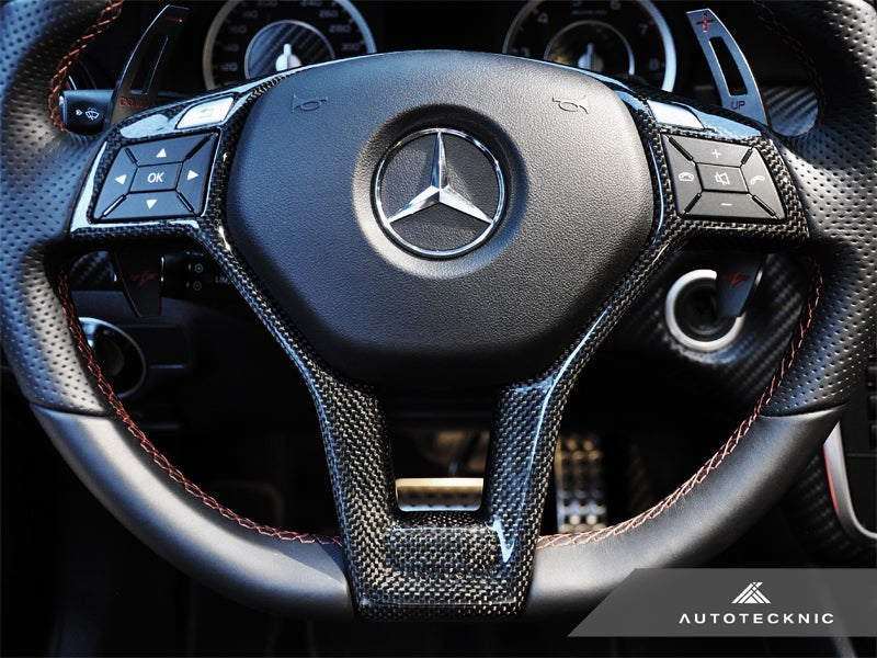 AutoTecknic Carbon Fiber Steering Wheel Trim - Mercedes Benz Various Vehicles