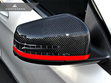 Load image into Gallery viewer, AutoTecknic Replacement Carbon Mirror Covers - Mercedes-Benz A / B / C / E / S / CLA / CLS / CL / GLK Class