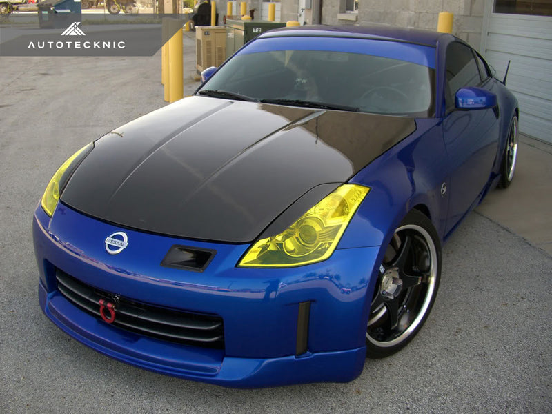 AutoTecknic Carbon Fiber Headlight Covers - Nissan 350Z