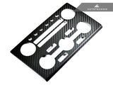 AutoTecknic Dry Carbon AC Stereo Dash Panel Cover - Nissan R35 GTR