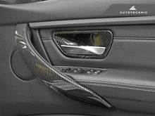 Load image into Gallery viewer, AutoTecknic Dry Carbon Interior Door Handle Trim Set - BMW F-Chassis