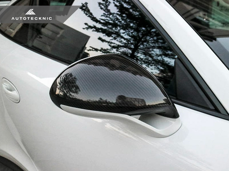 AutoTecknic Dry Carbon Sport Design Mirror Covers - Porsche 991 Turbo | GT3 | GT4