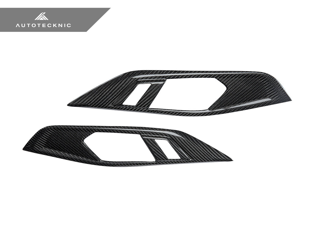 AutoTecknic Dry Carbon Interior Door Handle Trim Set - G22 4-Series