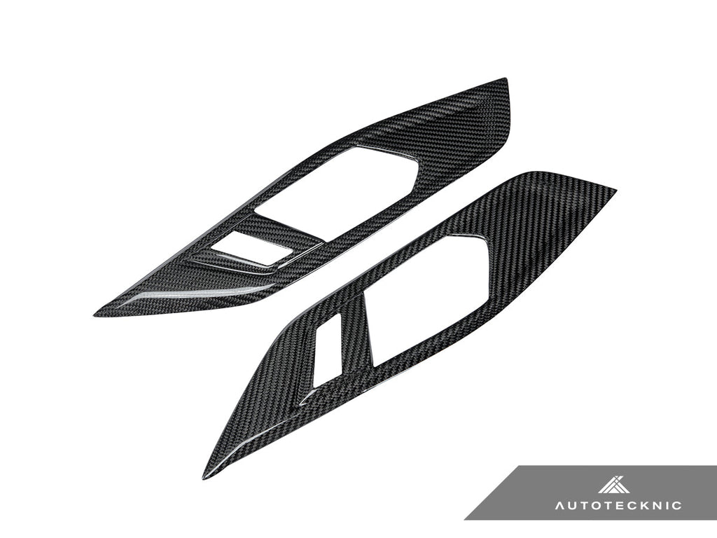AutoTecknic Dry Carbon Interior Door Handle Trim Set - G22 4-Series