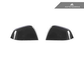 AutoTecknic Dry Carbon Fiber Mirror Covers - Tesla Model Y