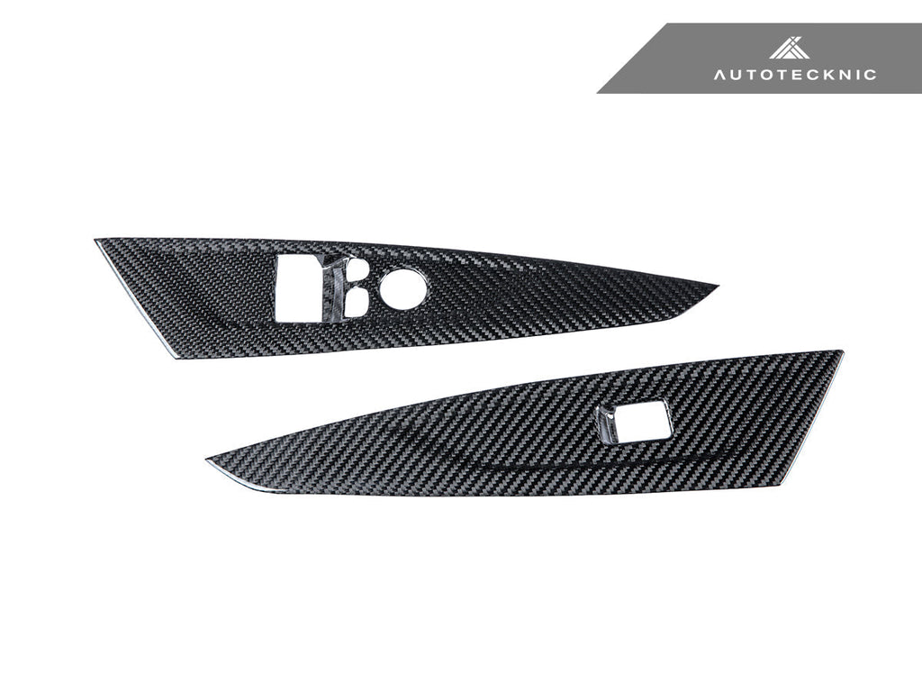 AutoTecknic Dry Carbon Window Switch Panel Trim Set - G22 4-Series