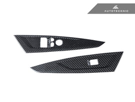 AutoTecknic Dry Carbon Window Switch Panel Trim Set - G22 4-Series
