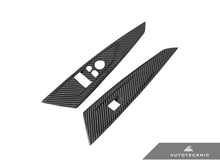 Load image into Gallery viewer, AutoTecknic Dry Carbon Window Switch Panel Trim Set - G22 4-Series