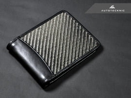 AutoTecknic Textured Matte Carbon Fiber Bi-Fold Wallet
