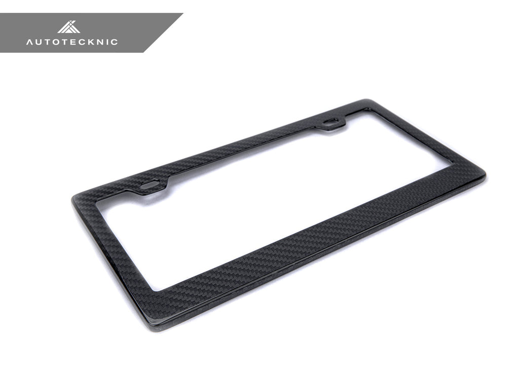 AutoTecknic Dry Carbon Fiber License Plate Frame