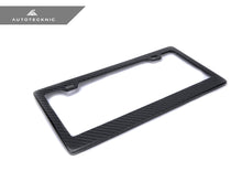 Load image into Gallery viewer, AutoTecknic Dry Carbon Fiber License Plate Frame