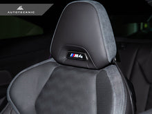 Load image into Gallery viewer, AutoTecknic Dry Carbon Front Seat Illuminated Emblem Cover - BMW M