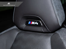 Load image into Gallery viewer, AutoTecknic Dry Carbon Front Seat Illuminated Emblem Cover - BMW M