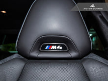 Load image into Gallery viewer, AutoTecknic Dry Carbon Front Seat Illuminated Emblem Cover - BMW M