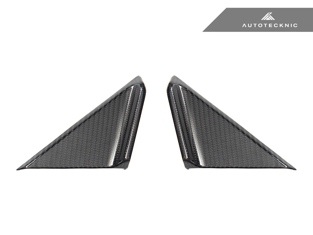 AutoTecknic Dry Carbon Side Mirror Wind Deflector Set - Porsche 992