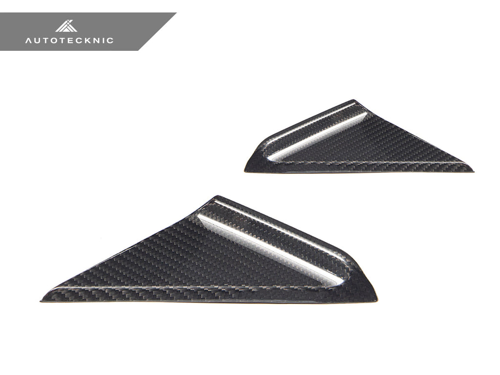 AutoTecknic Dry Carbon Side Mirror Wind Deflector Set - Porsche 992