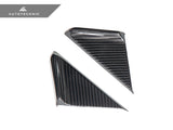 AutoTecknic Dry Carbon Side Mirror Wind Deflector Set - Porsche 992