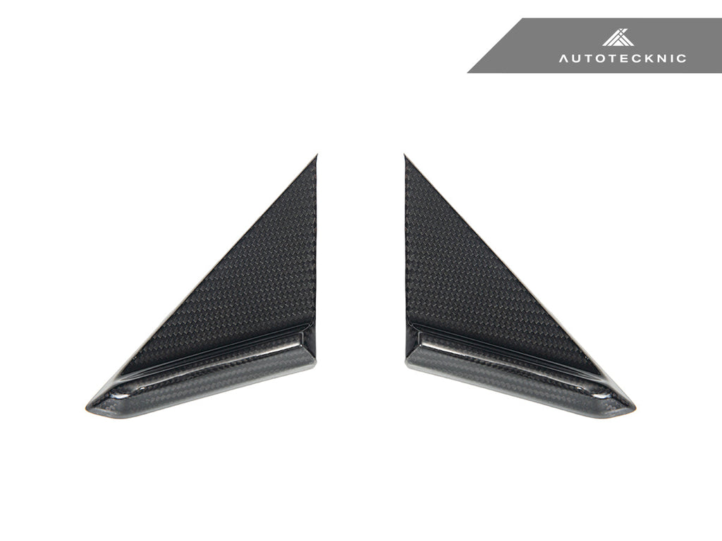 AutoTecknic Dry Carbon Side Mirror Wind Deflector Set - Porsche 992