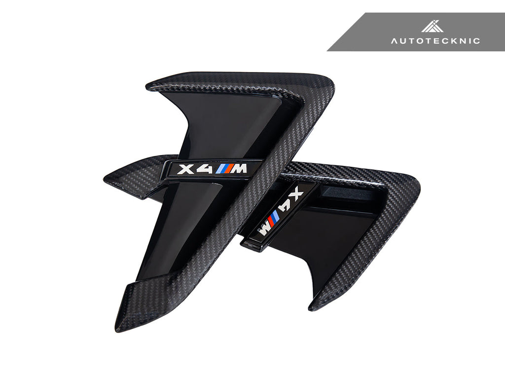 AutoTecknic Dry Carbon Gloss Black Fender Trim Set - F97 X3M | F98 X4M