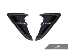 Load image into Gallery viewer, AutoTecknic Dry Carbon Gloss Black Fender Trim Set - F97 X3M | F98 X4M
