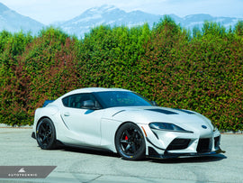 AutoTecknic Front Bumper Dry Carbon Canard Set - A90 Supra 2020-Up