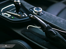 Load image into Gallery viewer, AutoTecknic Carbon Alcantara E-Brake Handle - BMW F-Chassis