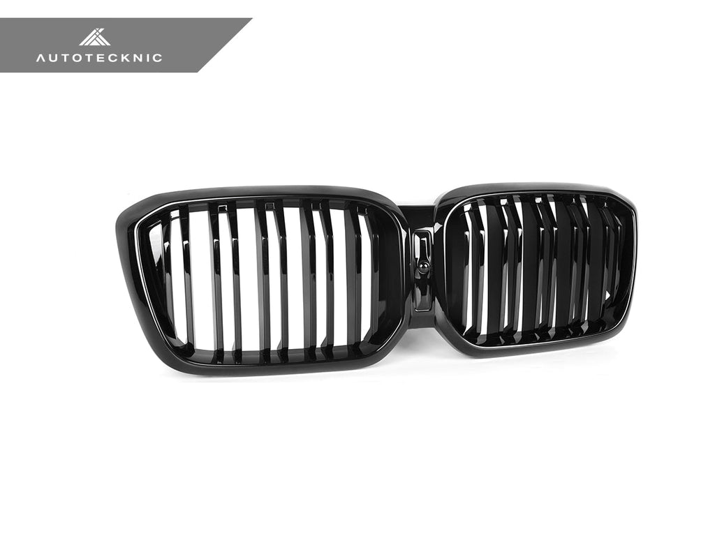 AutoTecknic Painted Dual-Slat Glazing Black Front Grille - G01 X3 | G02 X4 LCI - AutoTecknic USA