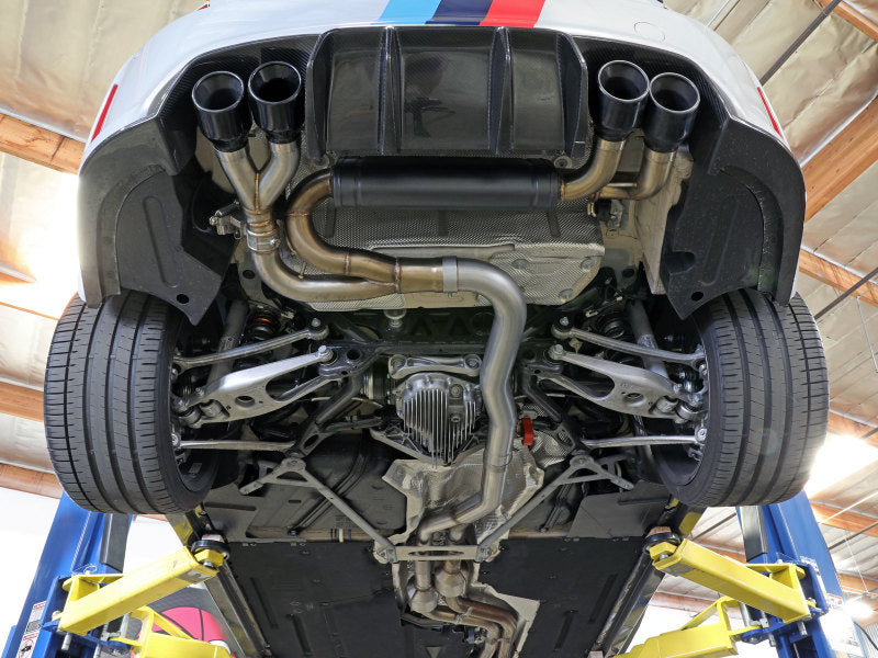aFe MACHForce XP Exhausts Cat-Back SS 19-21 BMW M2 Competition L6-3.0L w/Carbon Fiber Tips