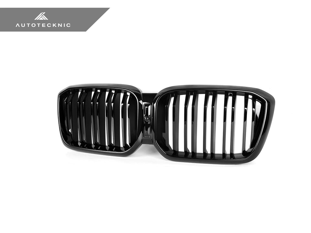 AutoTecknic Painted Dual-Slat Glazing Black Front Grille - G01 X3 | G02 X4 LCI - AutoTecknic USA