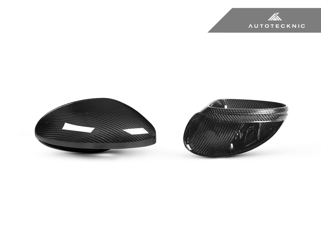 AutoTecknic Replacement Carbon Fiber Mirror Covers - Porsche 718 Cayman | Boxster - AutoTecknic USA
