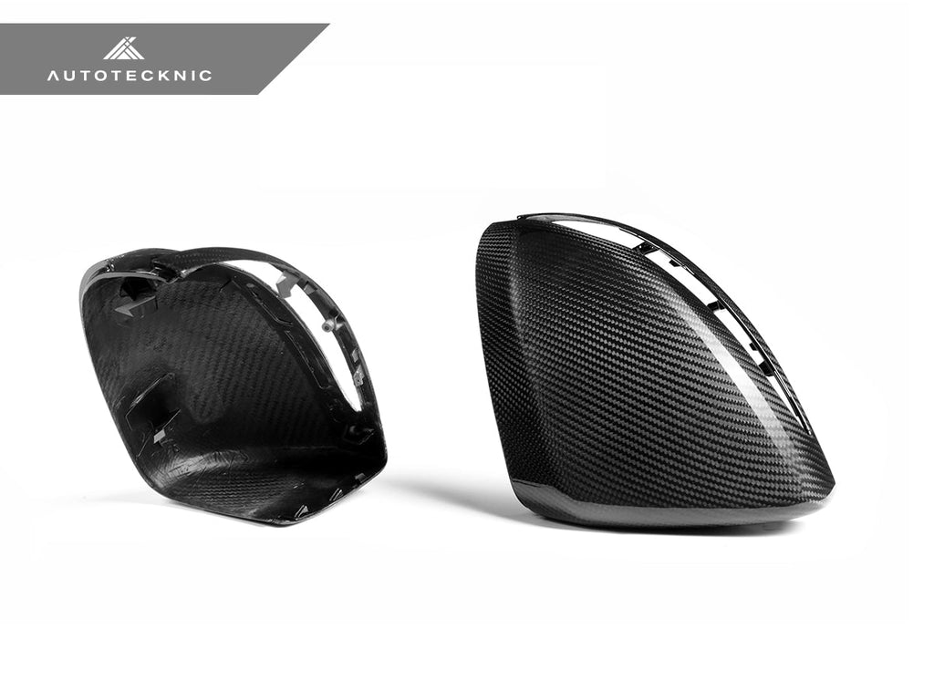 AutoTecknic Replacement Version II Dry Carbon Mirror Covers - Mercedes-Benz W205 C-Class - AutoTecknic USA