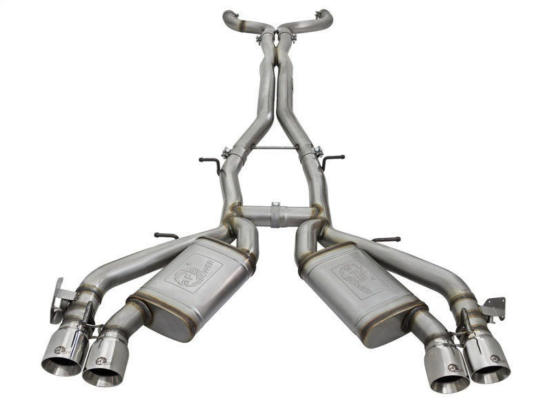 aFe MACHForce XP 3in 304 Stainless Steel Cat-Back Exhaust 16-17 Chevy Camaro SS V8-6.2L