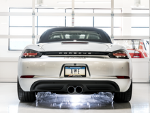Load image into Gallery viewer, AWE Tuning Porsche 718 Boxster / Cayman Track Edition Exhaust - Chrome Silver Tips