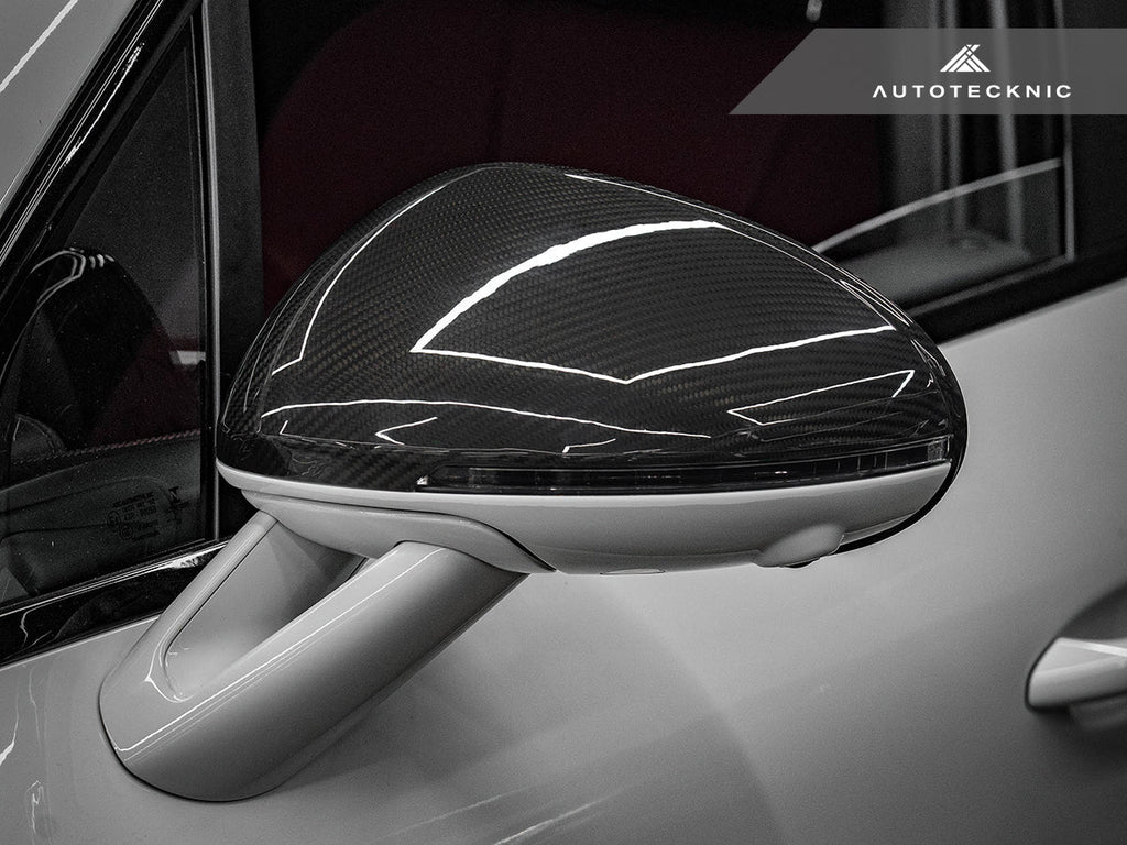 AutoTecknic Replacement Dry Carbon Mirror Covers - Porsche 95B Macan - AutoTecknic USA
