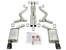 Load image into Gallery viewer, aFe MACHForce XP 3in 304 SS Cat-Back Exhausts w/ Black Tips 15-17 Ford Mustang GT V8-5.0L/V6-3.7L