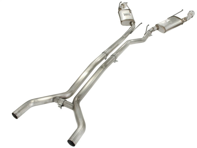 aFe MACHForce XP Exhaust 2.5in Stainless Steel CB/10-13 Chevy Camaro V6-3.6L (td) (polished tip)