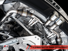 Load image into Gallery viewer, AWE Tuning Porsche 718 Boxster / Cayman Touring Edition Exhaust - Chrome Silver Tips