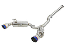 Load image into Gallery viewer, aFe Takeda 3in. to 2.5in. 304 SS C/B Exhaust 08-15 Mitsubishi EVO I4-2.0L (t) - Blue Flamed Tips