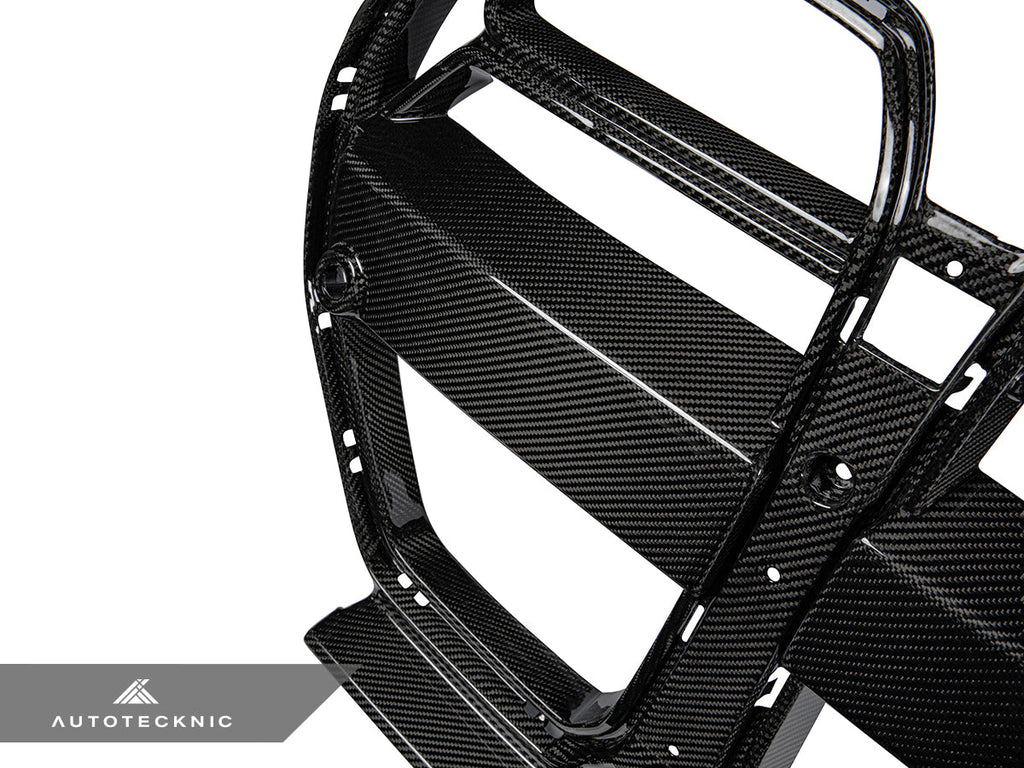AutoTecknic Competizione GT4 Dry Carbon Front Grille - G80 M3 | G82/ G83 M4 - AutoTecknic USA
