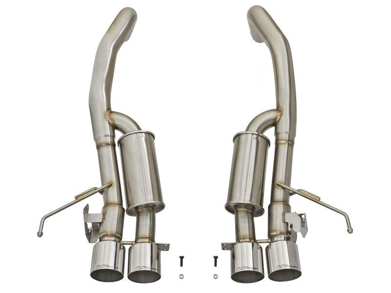 aFe MACHForce XP 3in-2 1/2in Axle Back 304SS Exhaust w/ Polished Tips 15-17 Chevy Corvette Z06