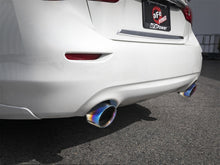 Load image into Gallery viewer, aFe Takeda 2.5in 304 SS Axle-Back Exhaust w/ Blue Flame Tips 16-18 Infiniti Q50 V6-3.0L (tt)