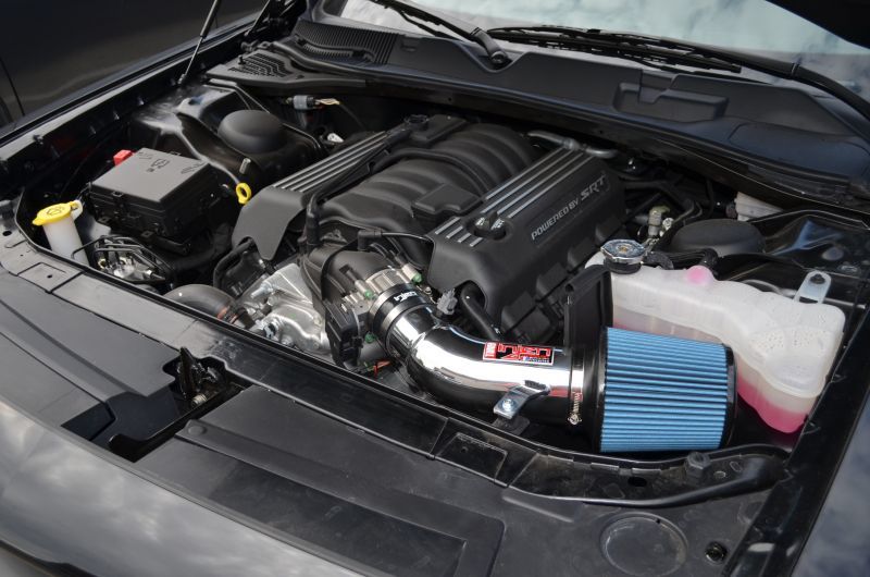 Injen 11-20 Dodge Challenger SRT-8 6.4L V8 Wrinkle Black Power-Flow Short Ram Intake
