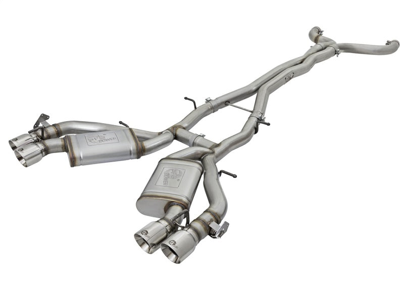 aFe MACHForce XP 3in 304 Stainless Steel Cat-Back Exhaust 16-17 Chevy Camaro SS V8-6.2L