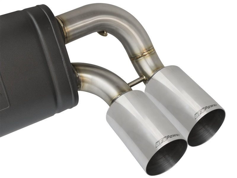 aFe MACHForce XP 3in - 2 1/2in Axle Back 304SS Exhaust w/ Polished Tips 16-17 BMW M2 (f87)