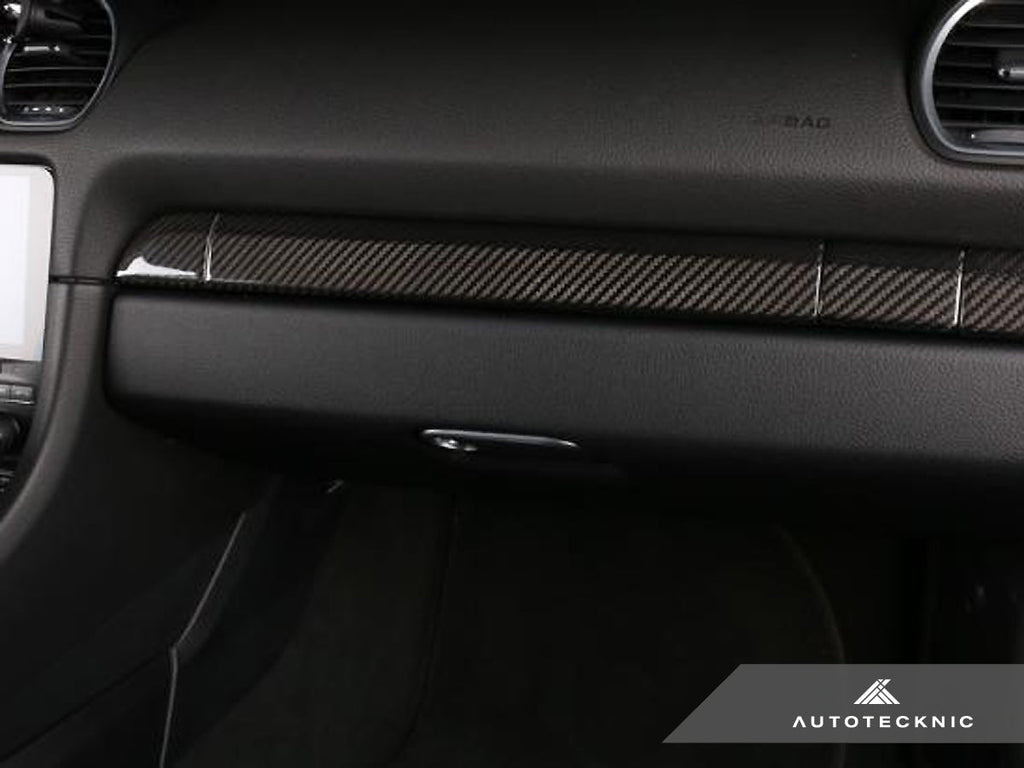 AutoTecknic Dry Carbon Fiber Interior Trim - Porsche 718 Cayman | Boxster - AutoTecknic USA