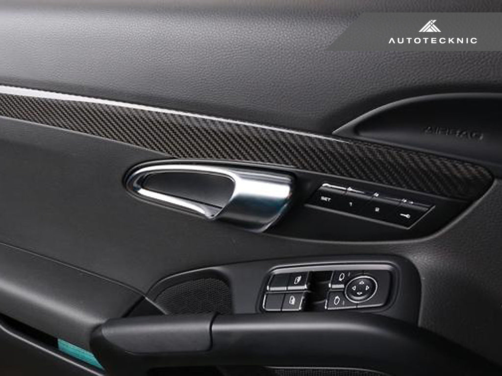 AutoTecknic Dry Carbon Fiber Interior Trim - Porsche 718 Cayman | Boxster - AutoTecknic USA