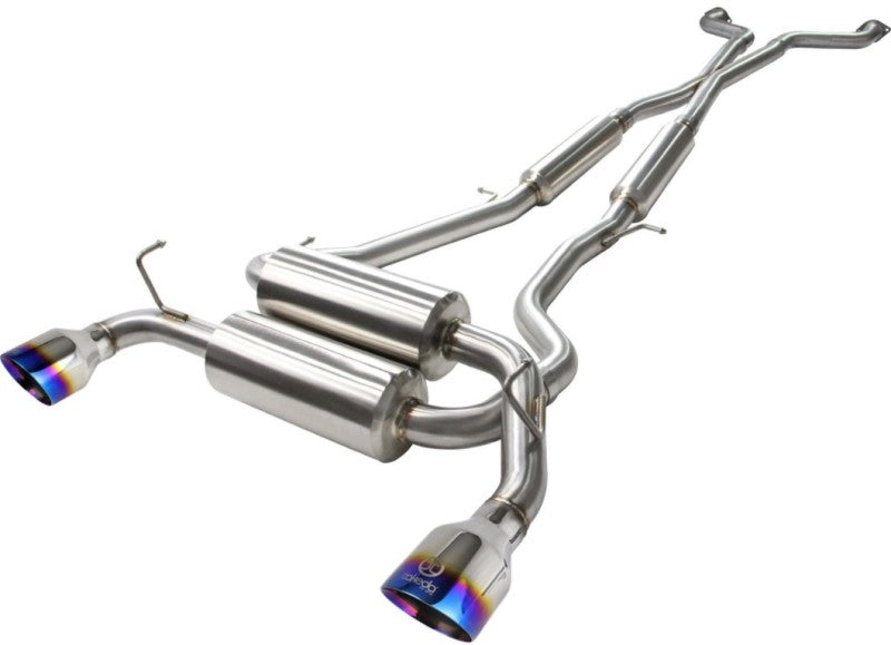 aFe Takeda 2-1/2in 304SS Cat-Back Exhaust Infiniti G37 08-13/Q60 14-15 V6-3.7 w/ Blue Flame Tips